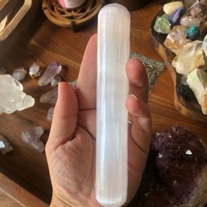 Thick 6 inch polished selenite rounded wands